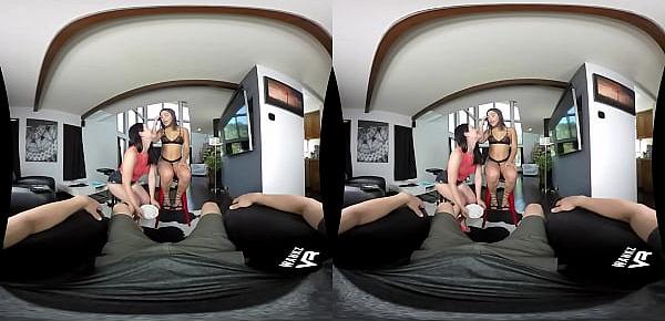  Threesome With 2 Horny Teens! (VR)